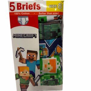 Minecraft Boys Underwear 5-Pack of Cotton Briefs New